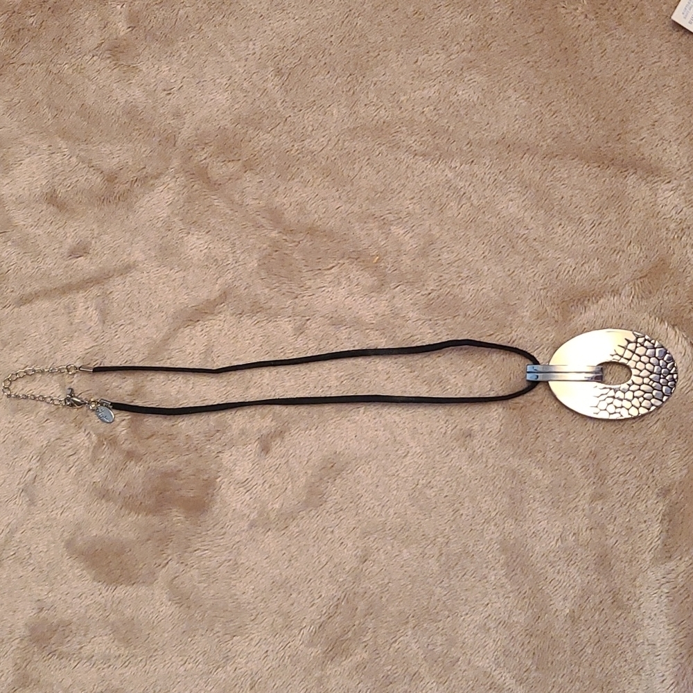 Lia Sophia silver tone necklace